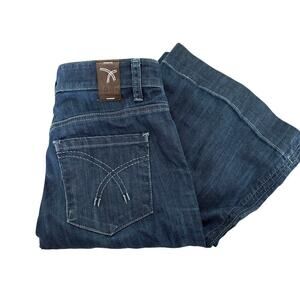 TALL Tag+ Flare Leg Jeans Size 27 Denim Y2K Classic 33" inseam Dark Academia